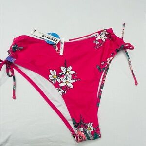 Cupshe Pink Floral Bikini Bottom